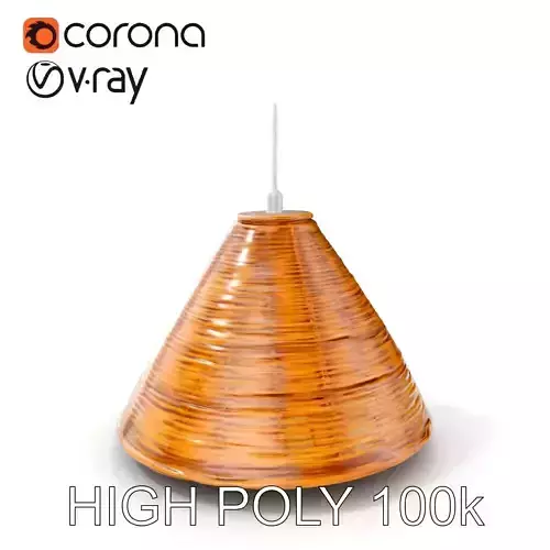 Wicker Pendant Lamp Model Pack