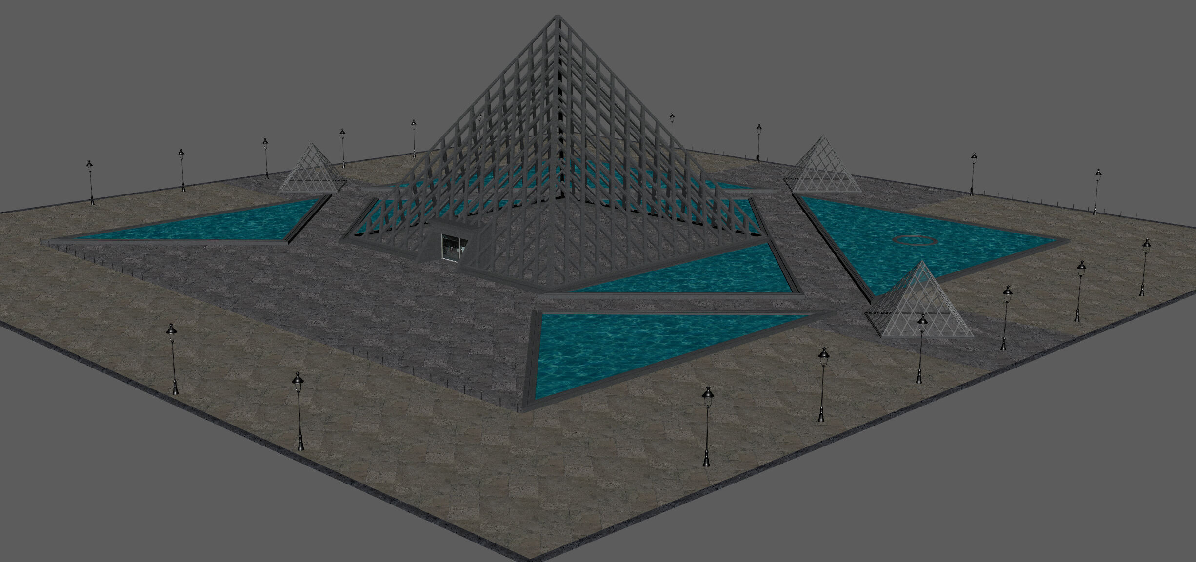 Louvre Pyramid 3D model_11