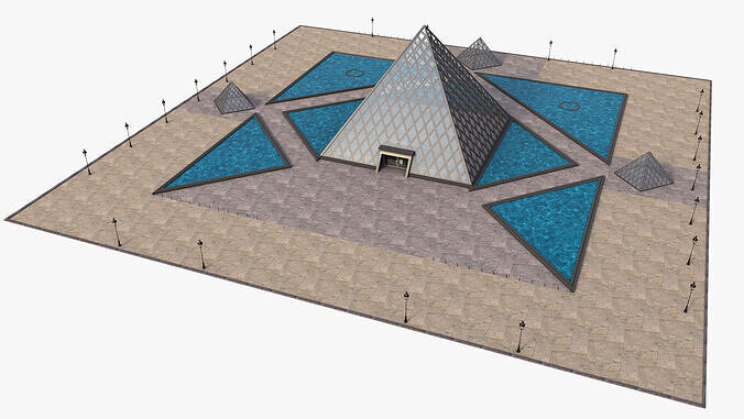 Louvre Pyramid 3D model