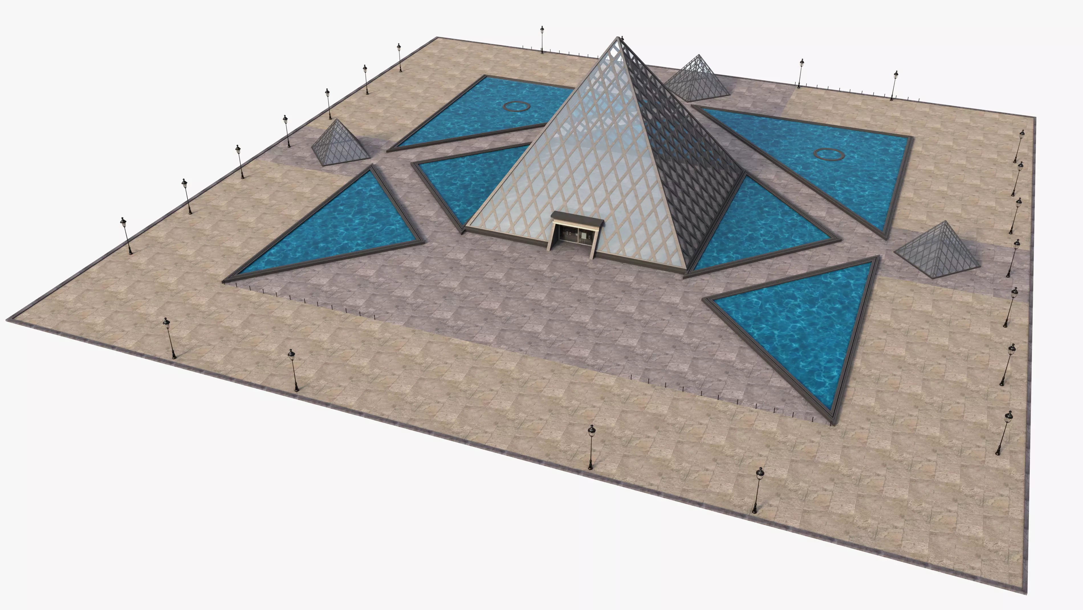 Louvre Pyramid 3D model_0