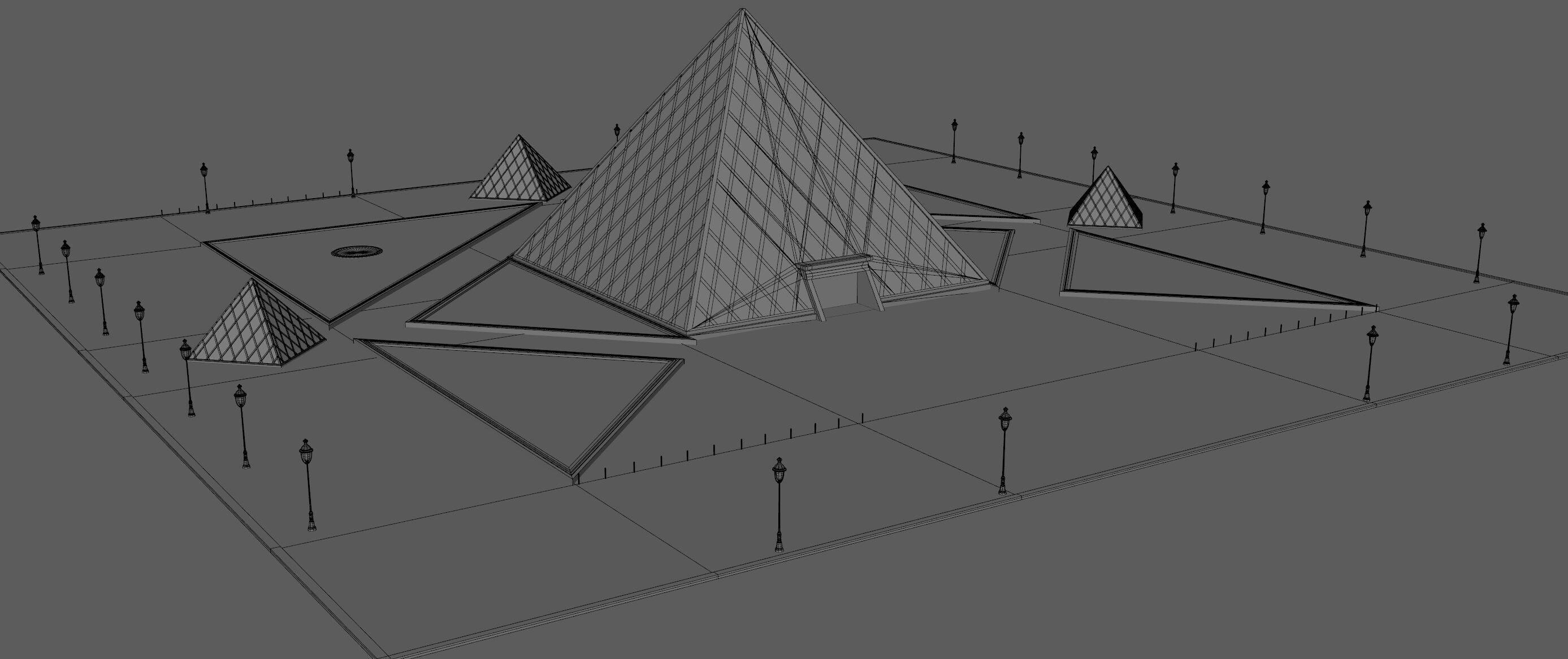 Louvre Pyramid 3D model_12