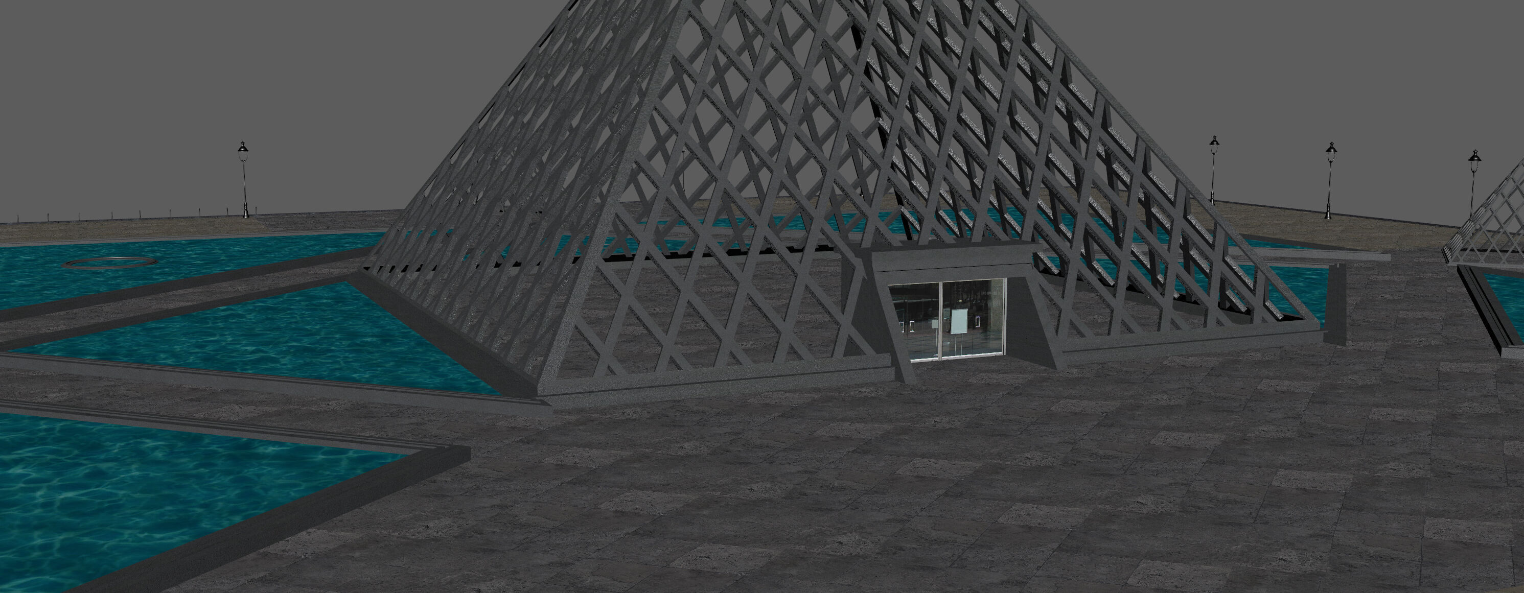 Louvre Pyramid 3D model_13