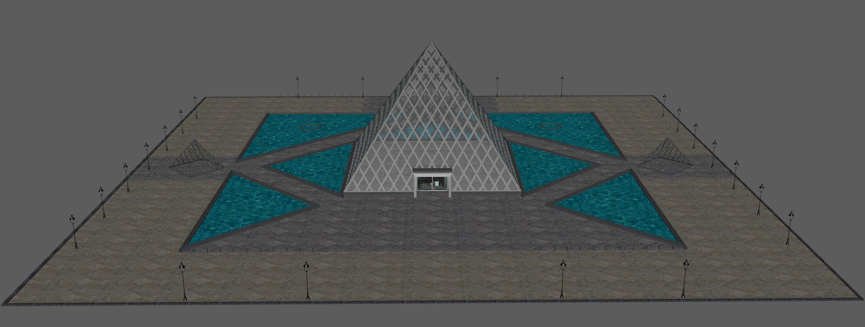Louvre Pyramid 3D model_10