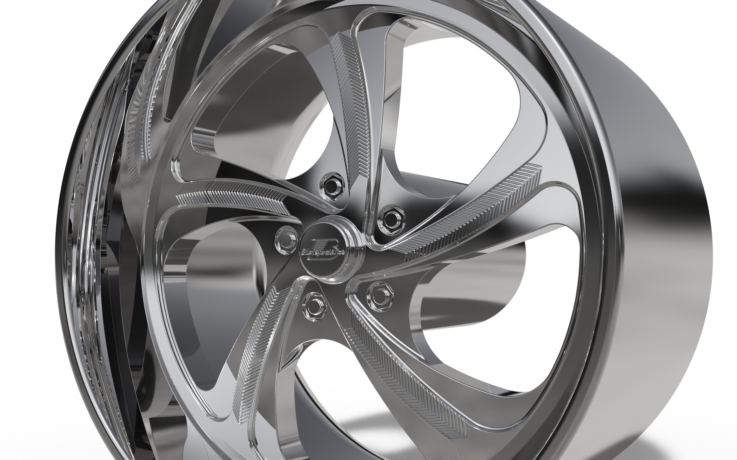 BILLET SPECIALATIES SLG25 - DIAMONDBACK WHEEL  3D print model_2