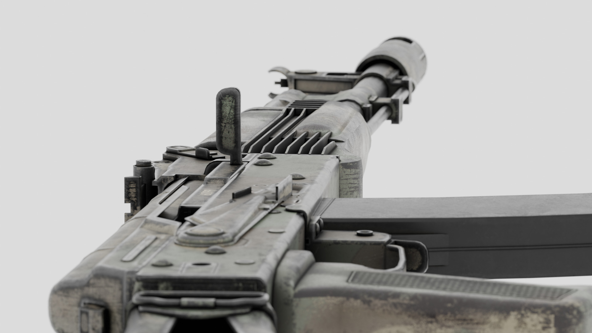 Rigged AK-74 Ukraine Edition  Low-poly 3D model_1