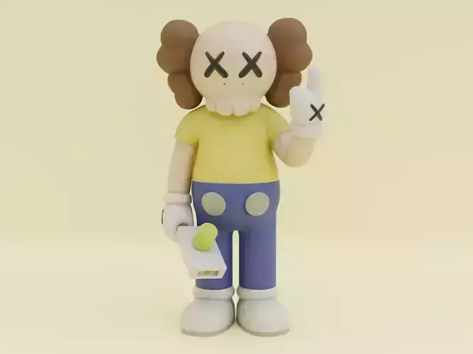 KAWS Morty Smith The Anxious Companion Figure Toy Printable 3D print model