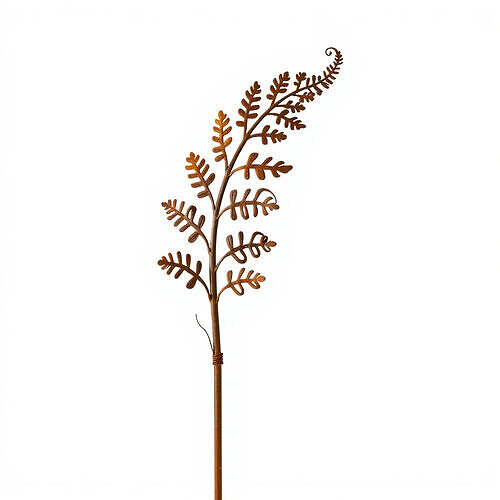 Rustic Metal Fern Leaf Decor Model Pack Low-poly 3D model