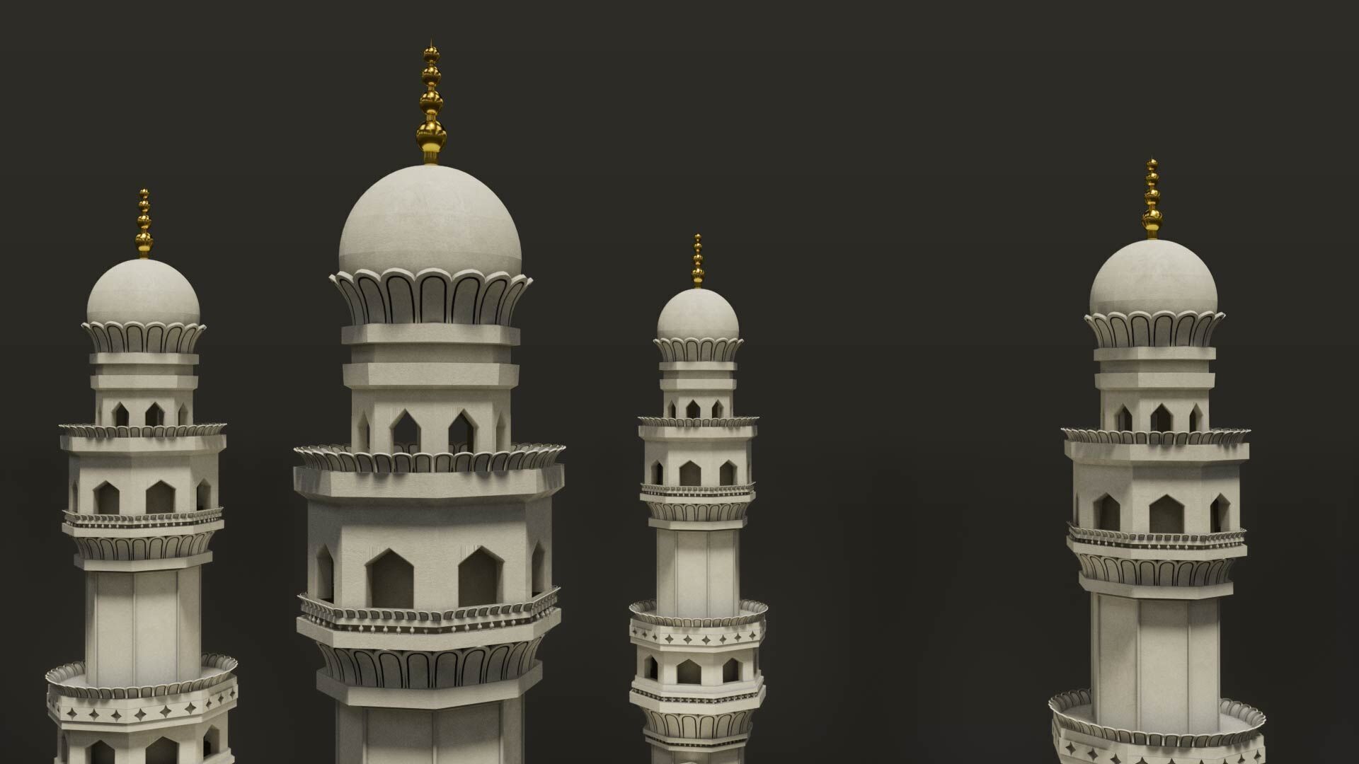 Charminar 3D model_1