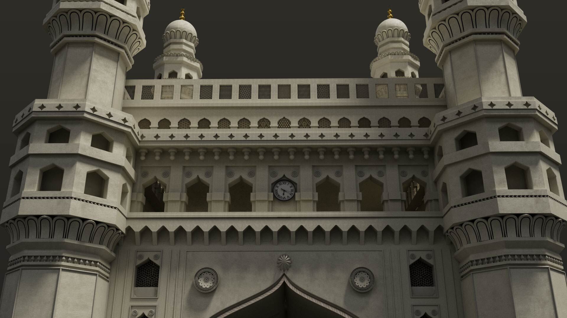 Charminar 3D model_4