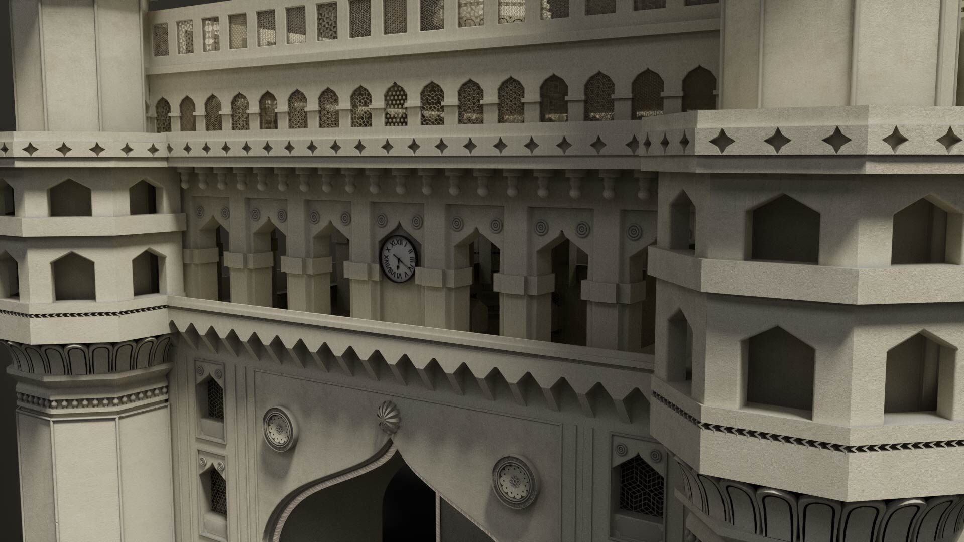Charminar 3D model_5