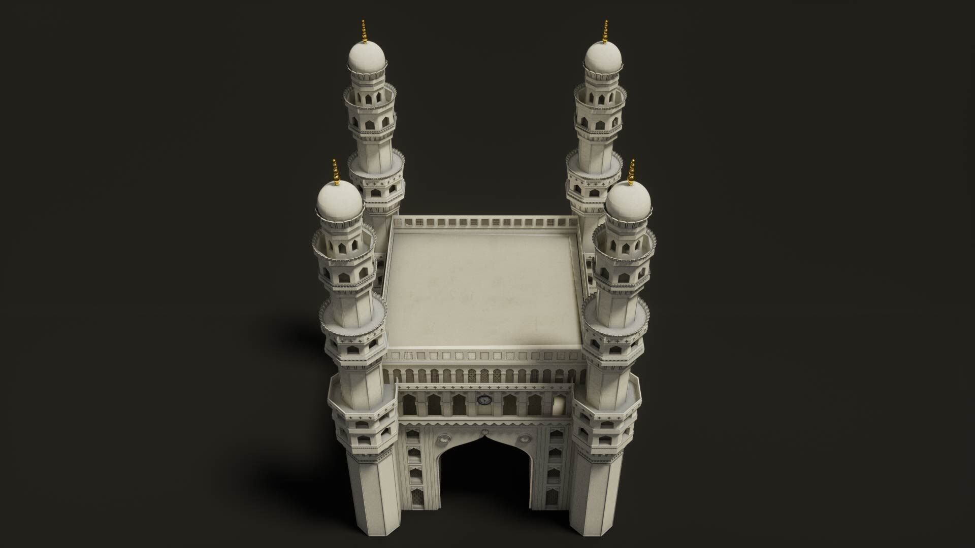 Charminar 3D model_6