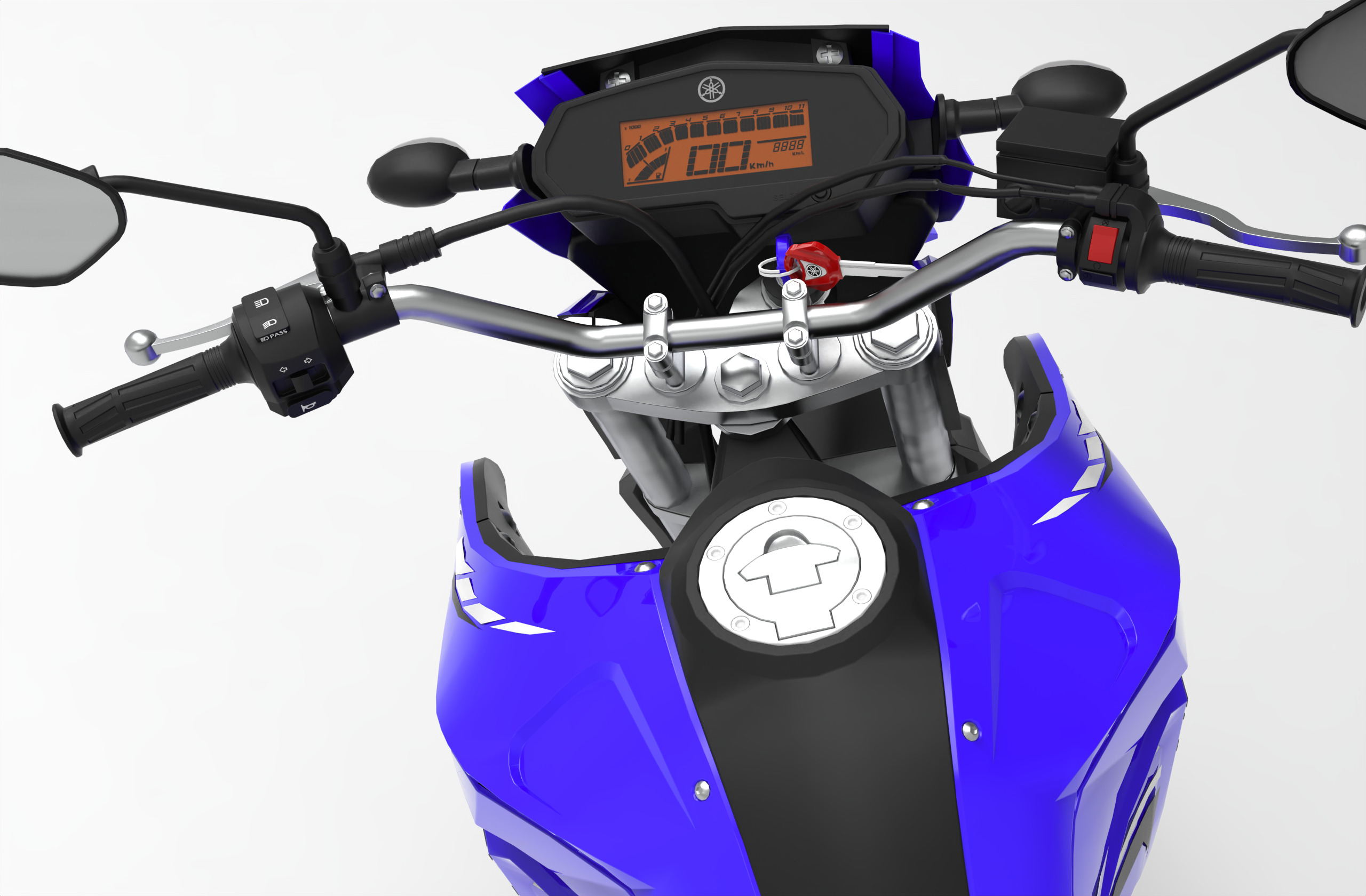 Yamaha Lander 2023 - Low Poly Game Ready 3D Model Low-poly 3D model_4