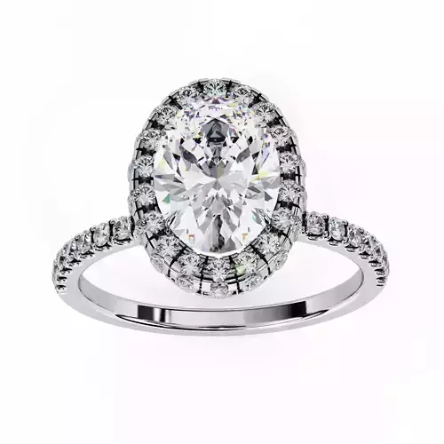 CUSHION  DIAMOND RING -CAD-013