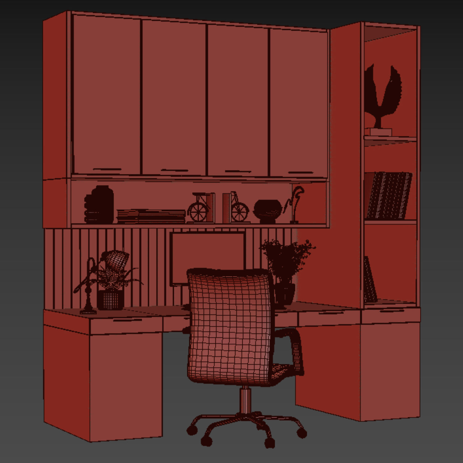 work place 1 3D model_3