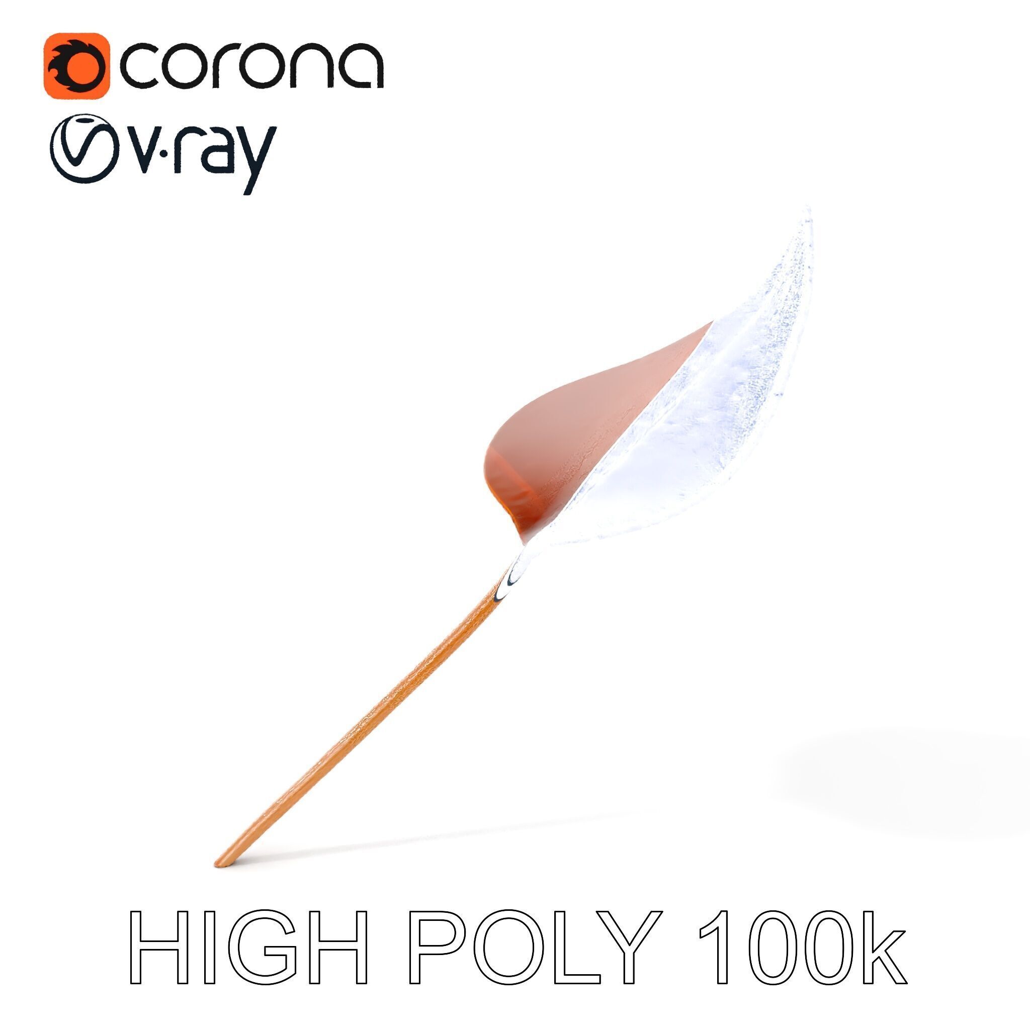 Bronze Leaf Ornament Model Pack Low-poly 3D model_25