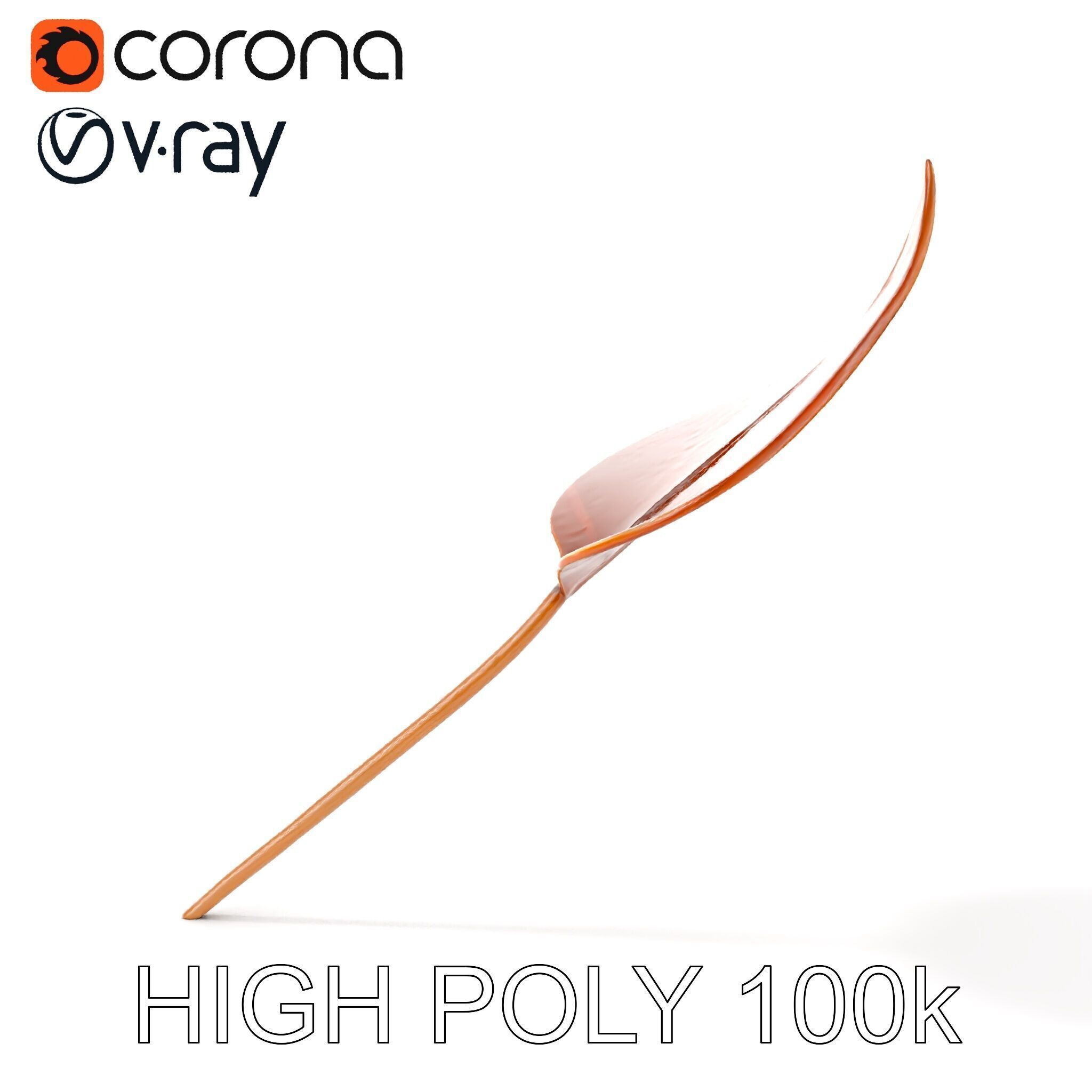 Bronze Leaf Ornament Model Pack Low-poly 3D model_9