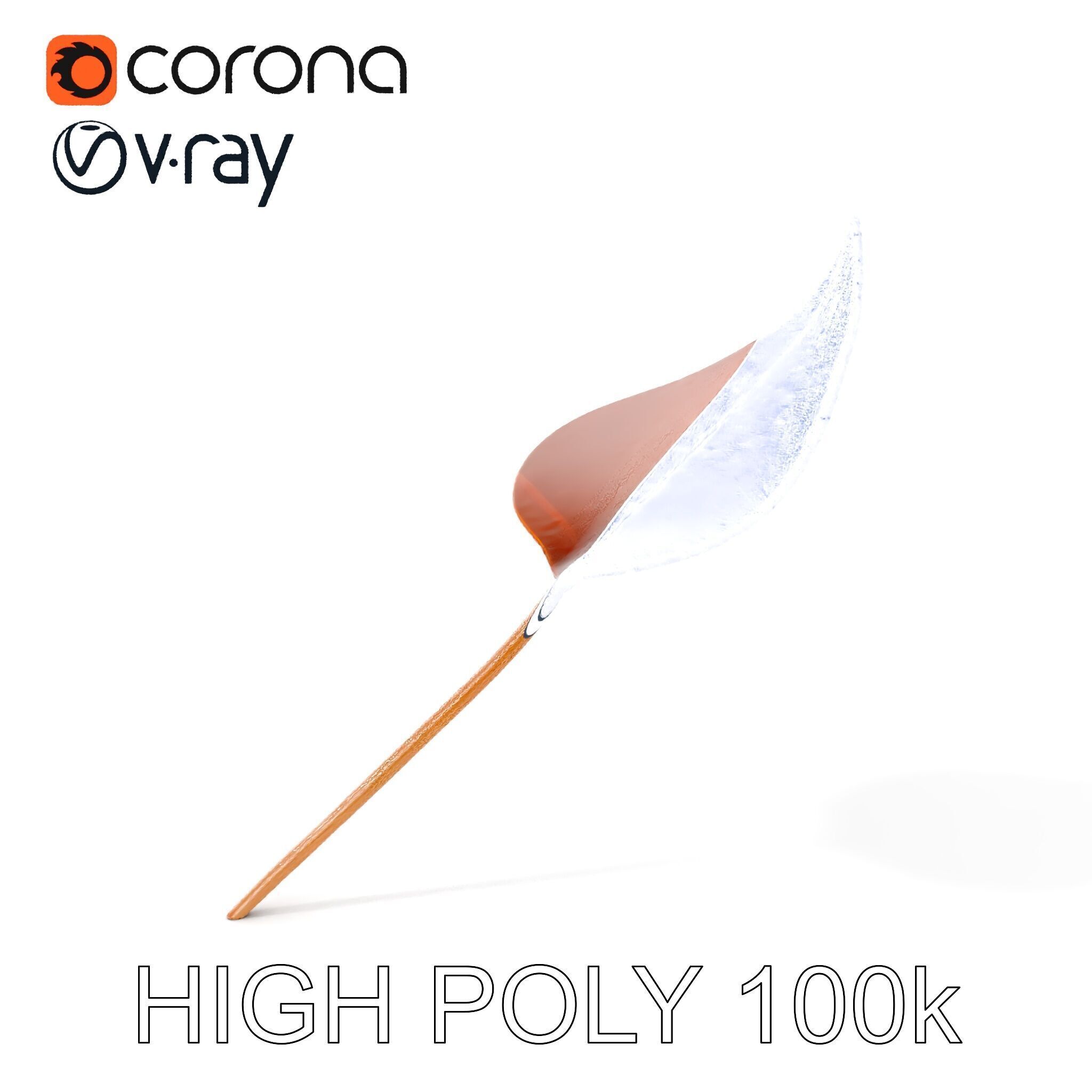 Bronze Leaf Ornament Model Pack Low-poly 3D model_11