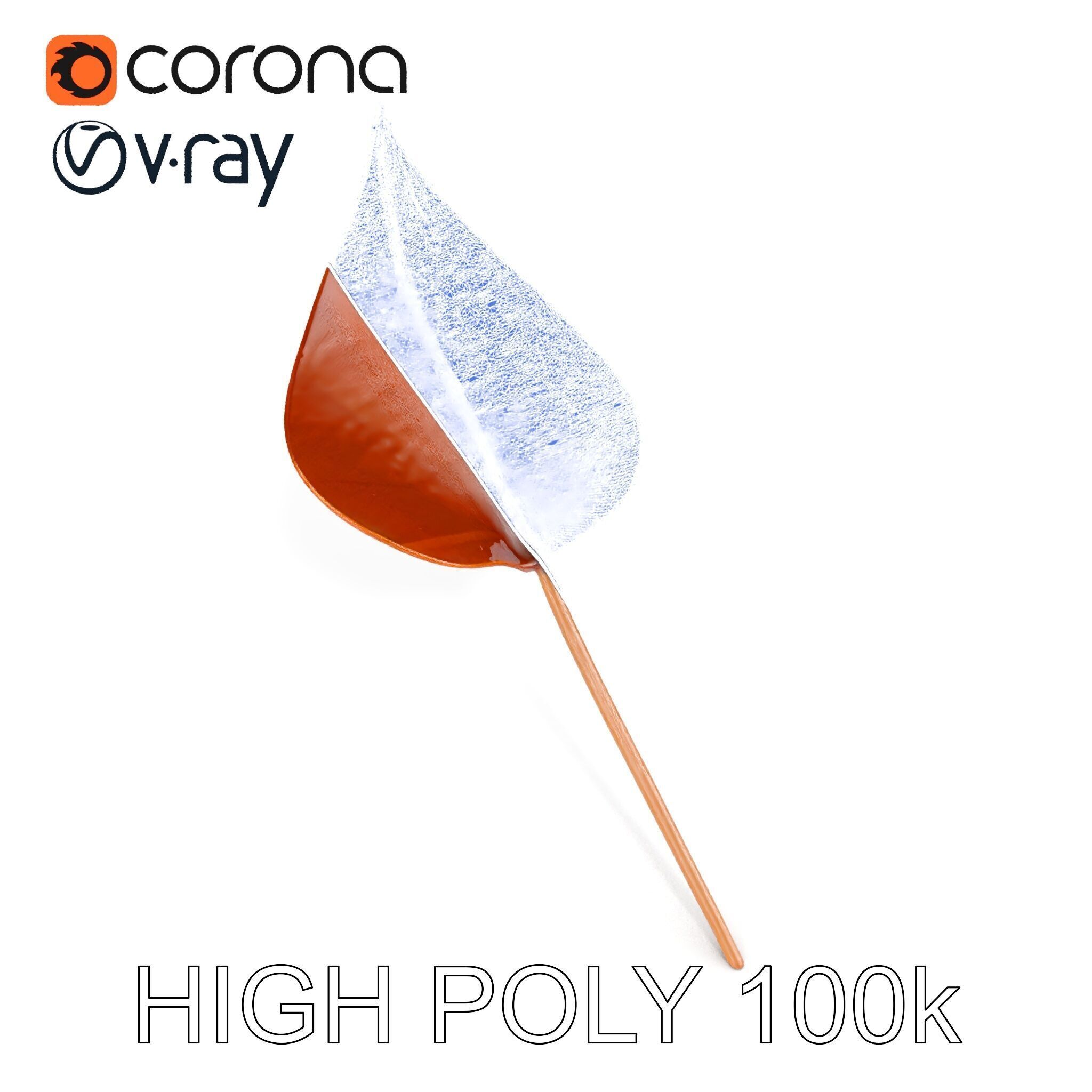 Bronze Leaf Ornament Model Pack Low-poly 3D model_17