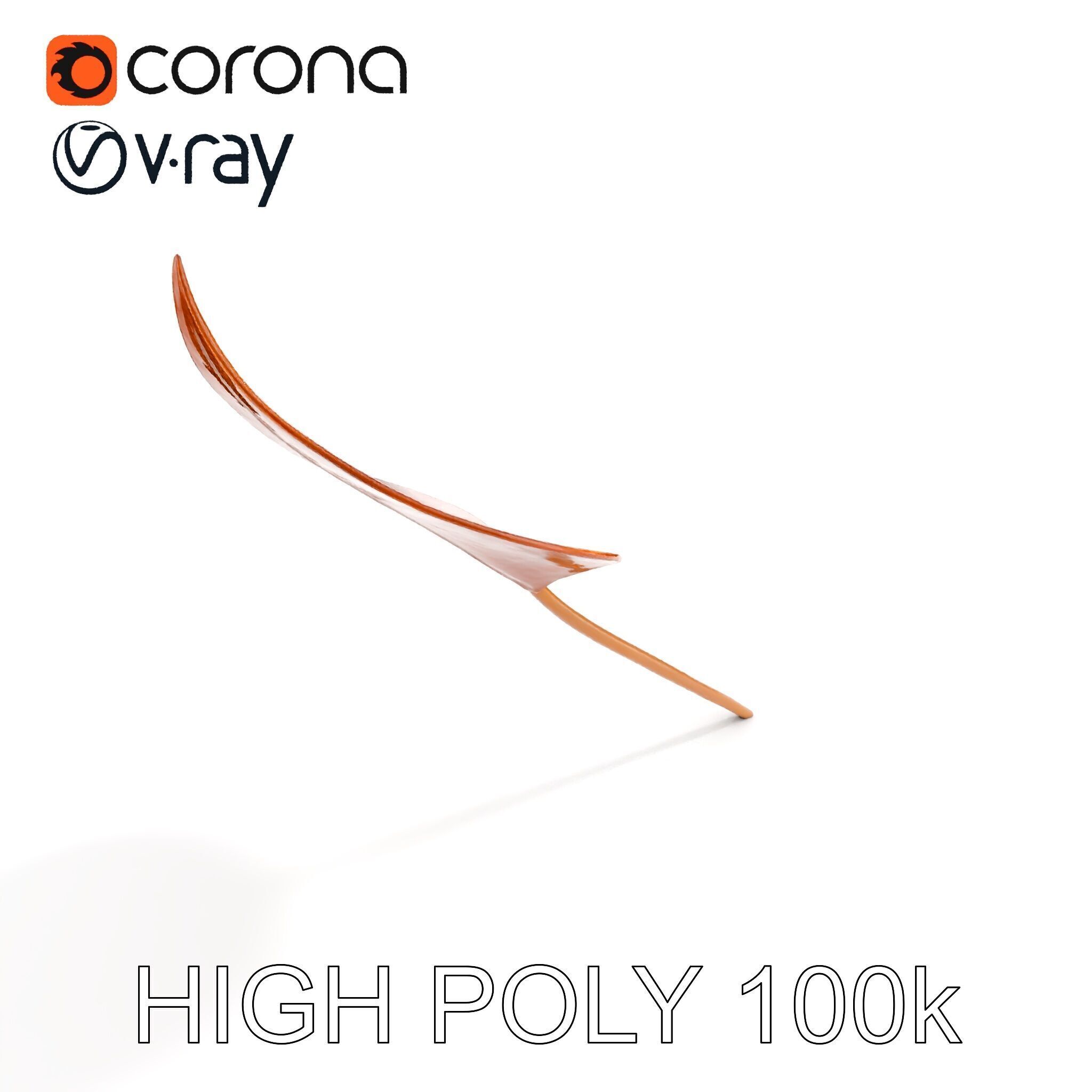 Bronze Leaf Ornament Model Pack Low-poly 3D model_13