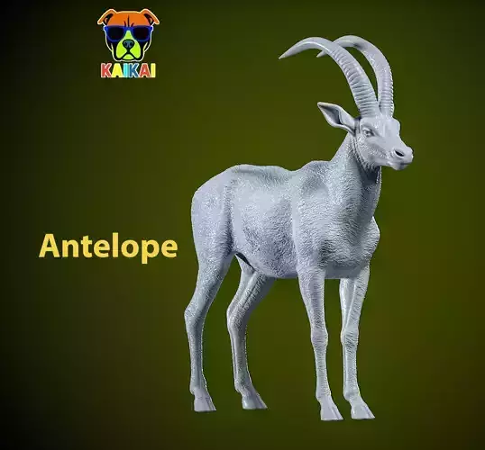 Antelope Model - Antelope Animal Statue - 3D print