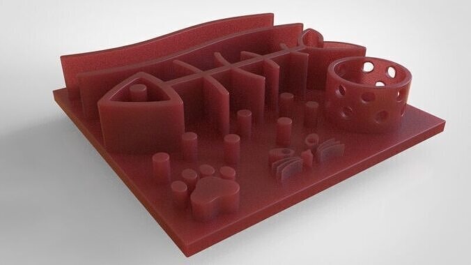 Cat Activity Board   3D print model