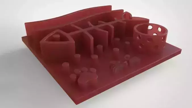 Cat Activity Board   3D print model
