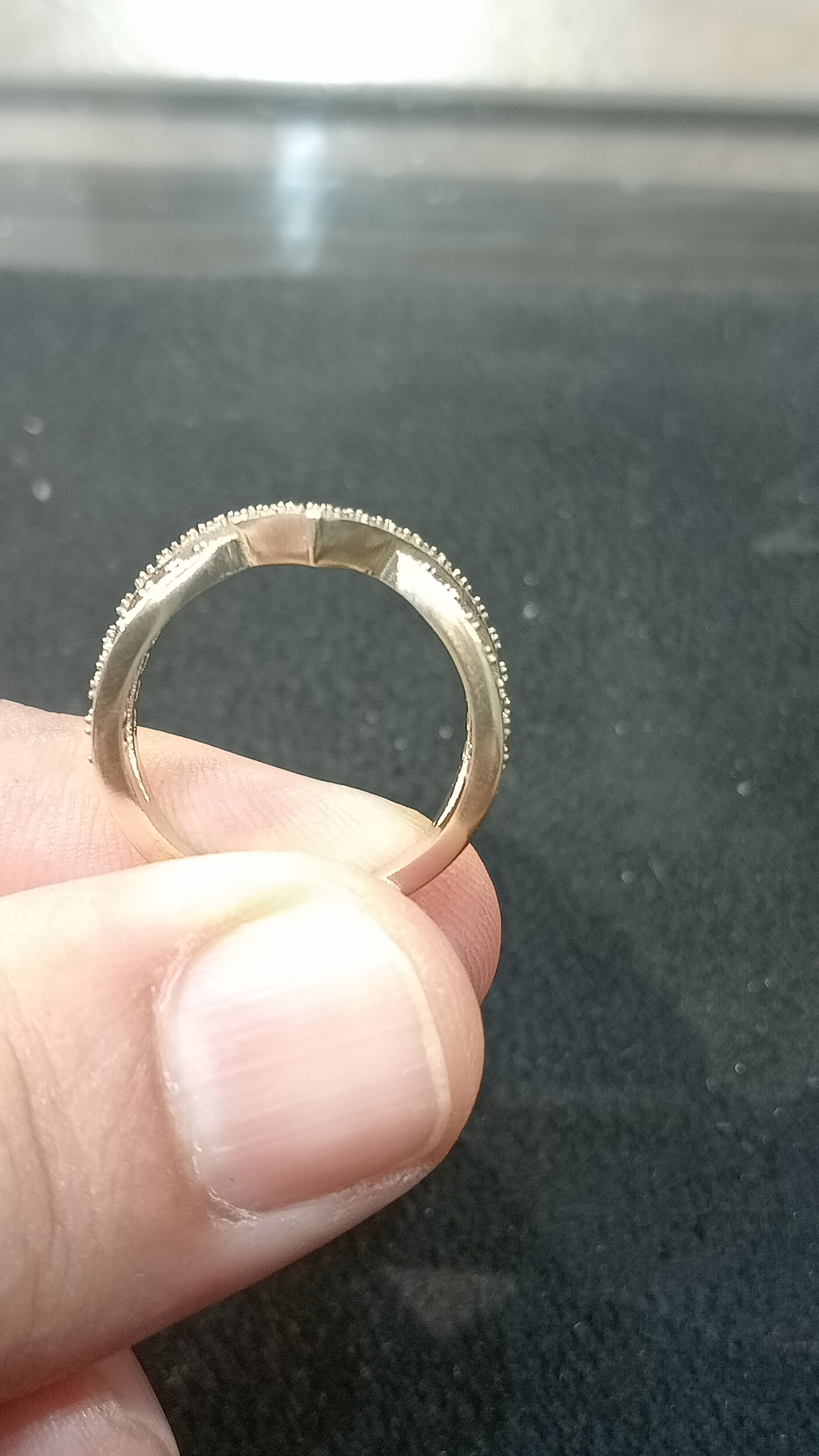 GEM 04 Ring V shape 12 3D print model 3D print model_9