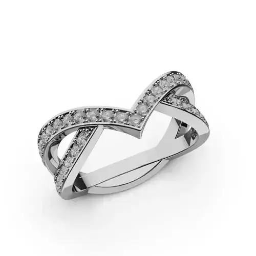 GEM 04 Ring V shape 12 3D print model