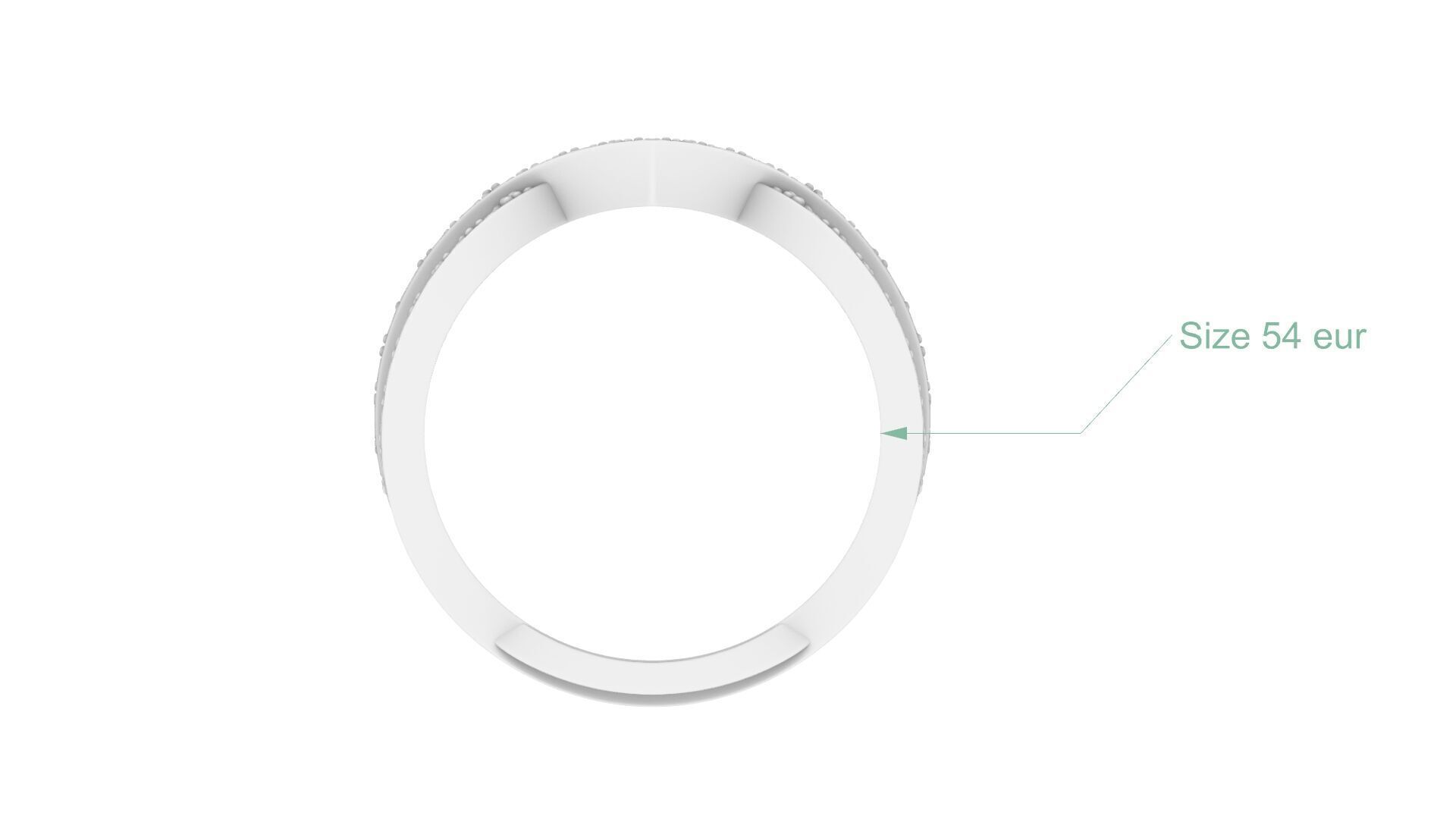 GEM 04 Ring V shape 12 3D print model 3D print model_3