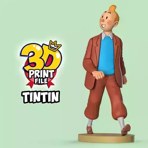  TINTIN 3D model Free Size 3D print model