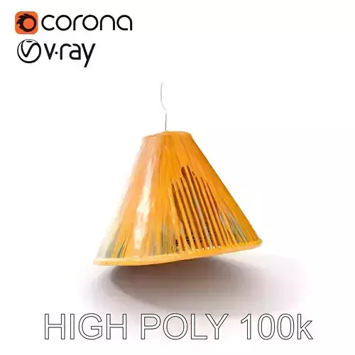 Rattan Pendant Lamp Model Pack