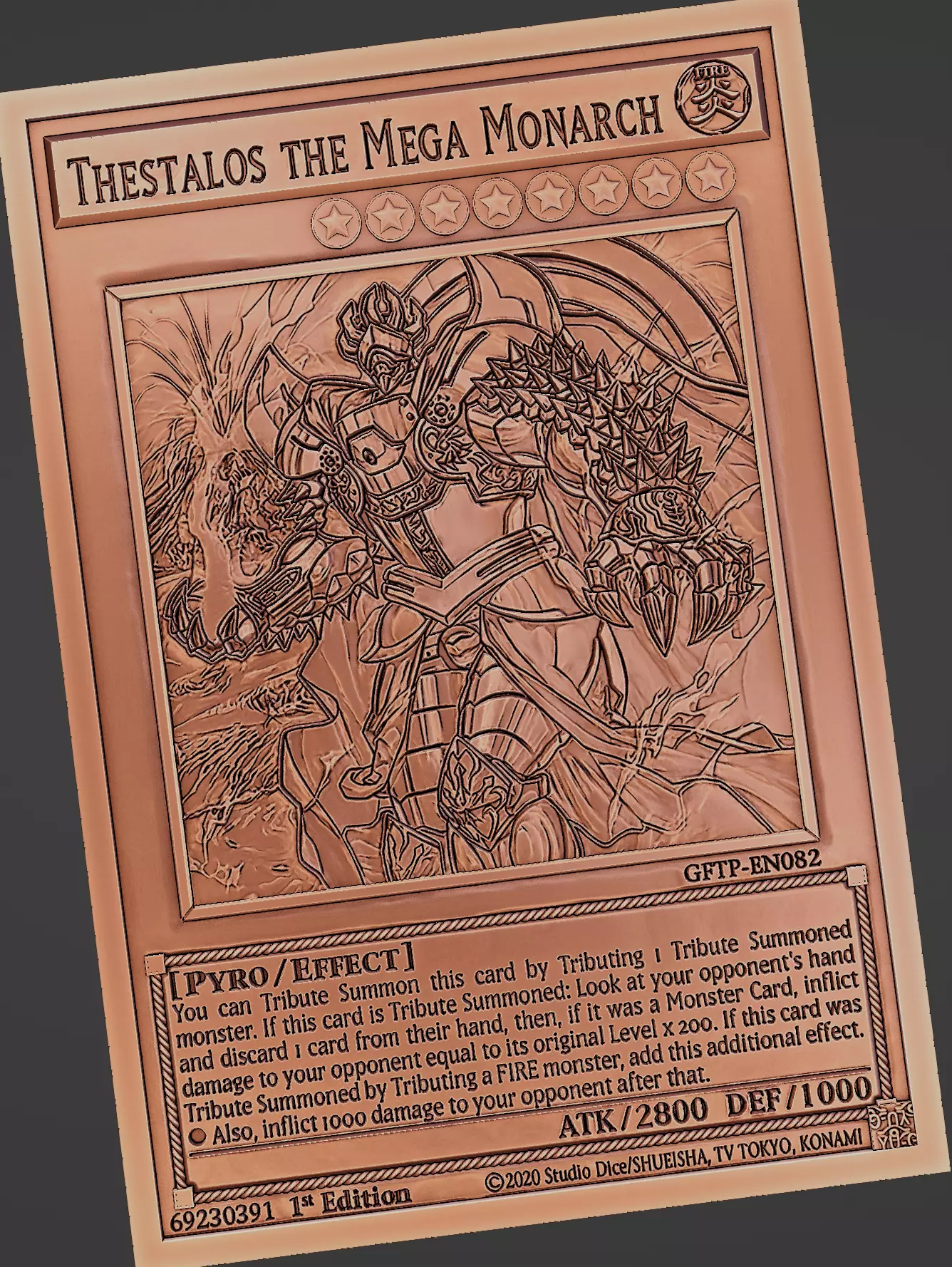Thestalos the Mega Monarch - yu-gi-oh Free 3D print model