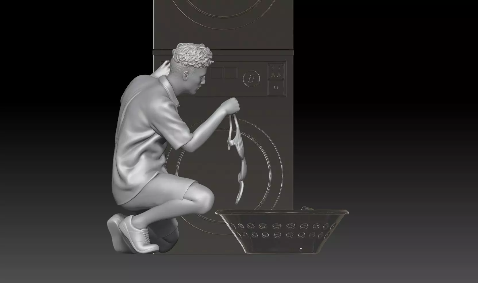 self-service laundry boy 3 3D print model_0