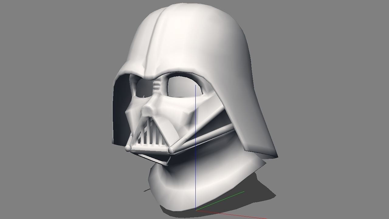 Lord Darth Vader real and usable size helmet 3D print model_1