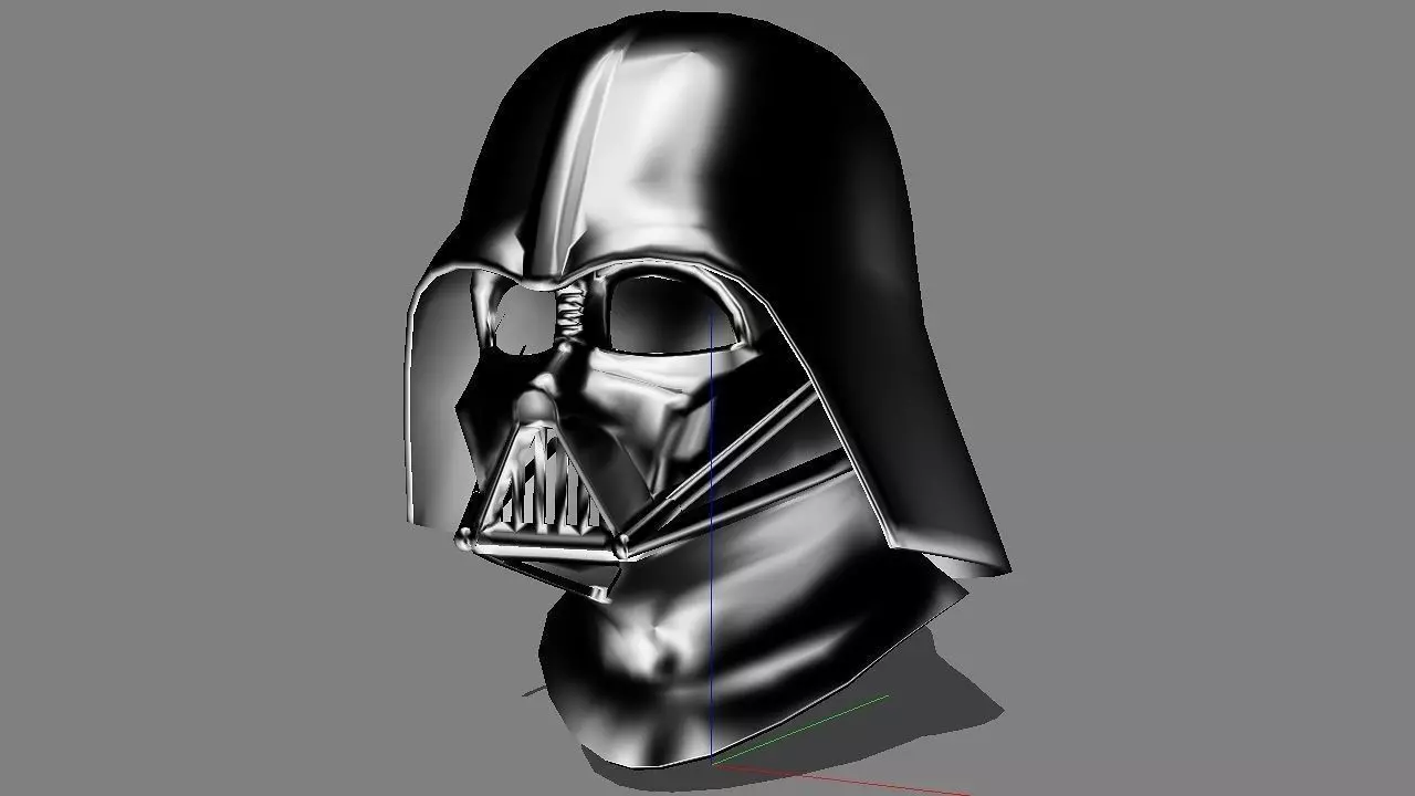Lord Darth Vader real and usable size helmet 3D print model_0