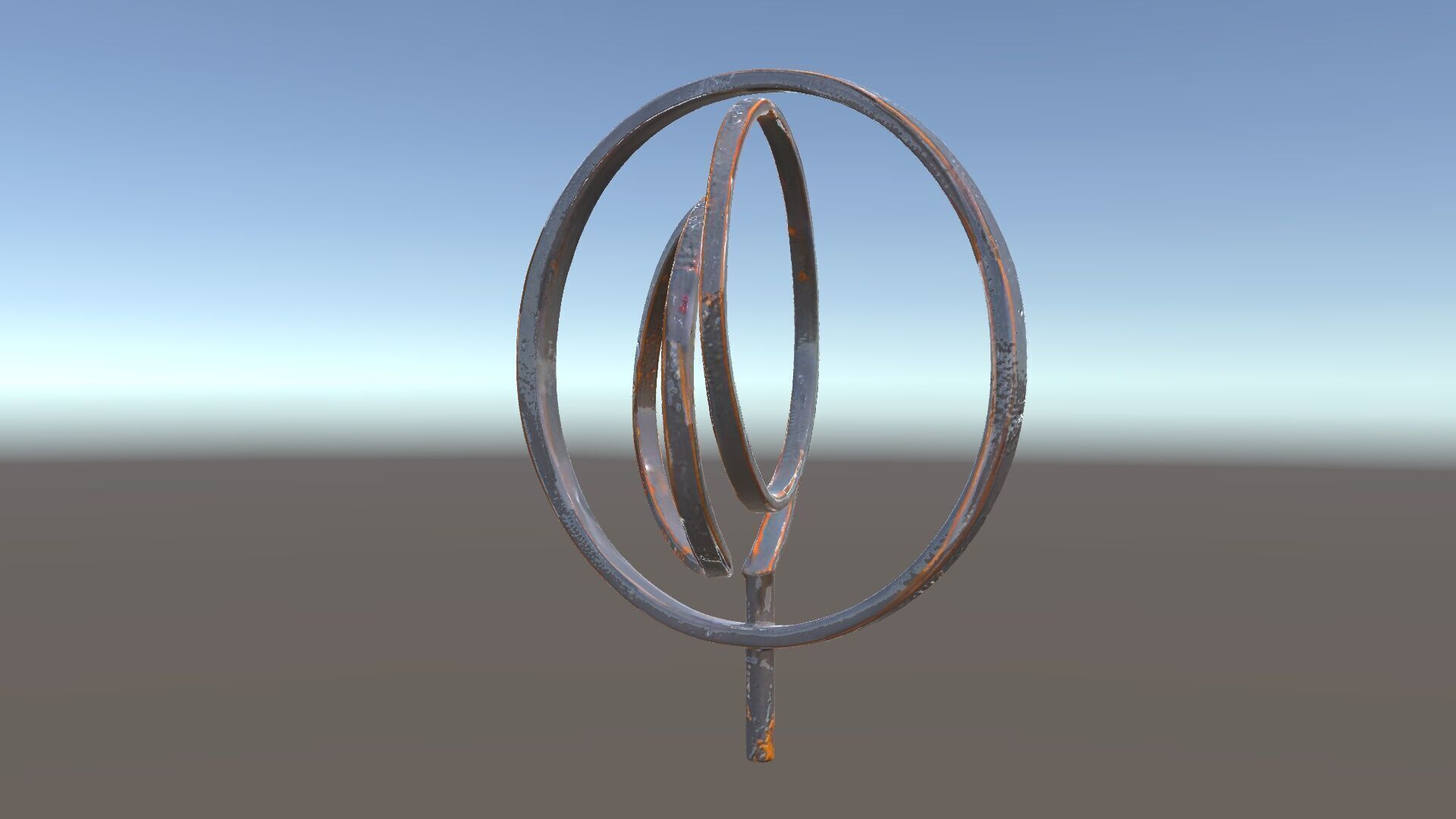 Metal Sculpture Rings Model Pack Low-poly 3D model_5