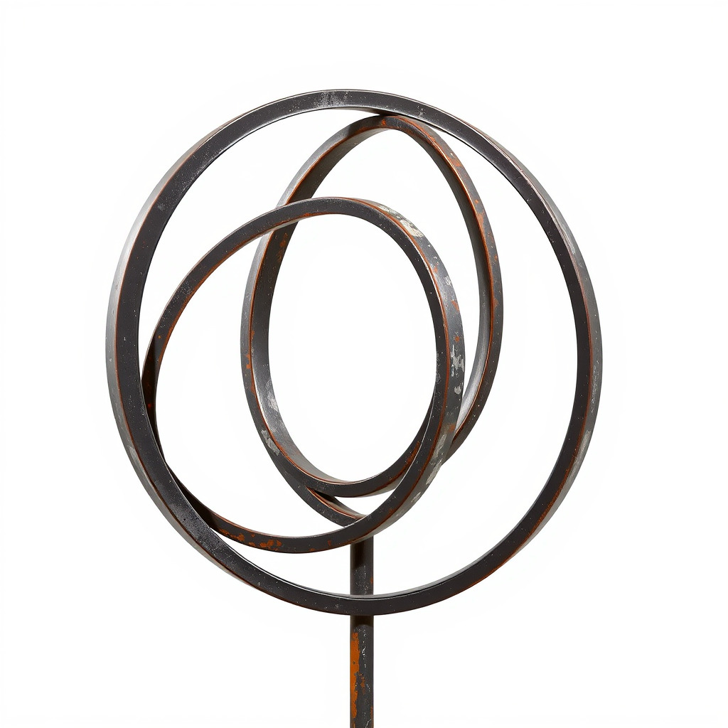 Metal Sculpture Rings Model Pack Low-poly 3D model_2