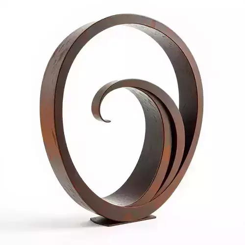 Modern Abstract Metal Sculpture Model Pack