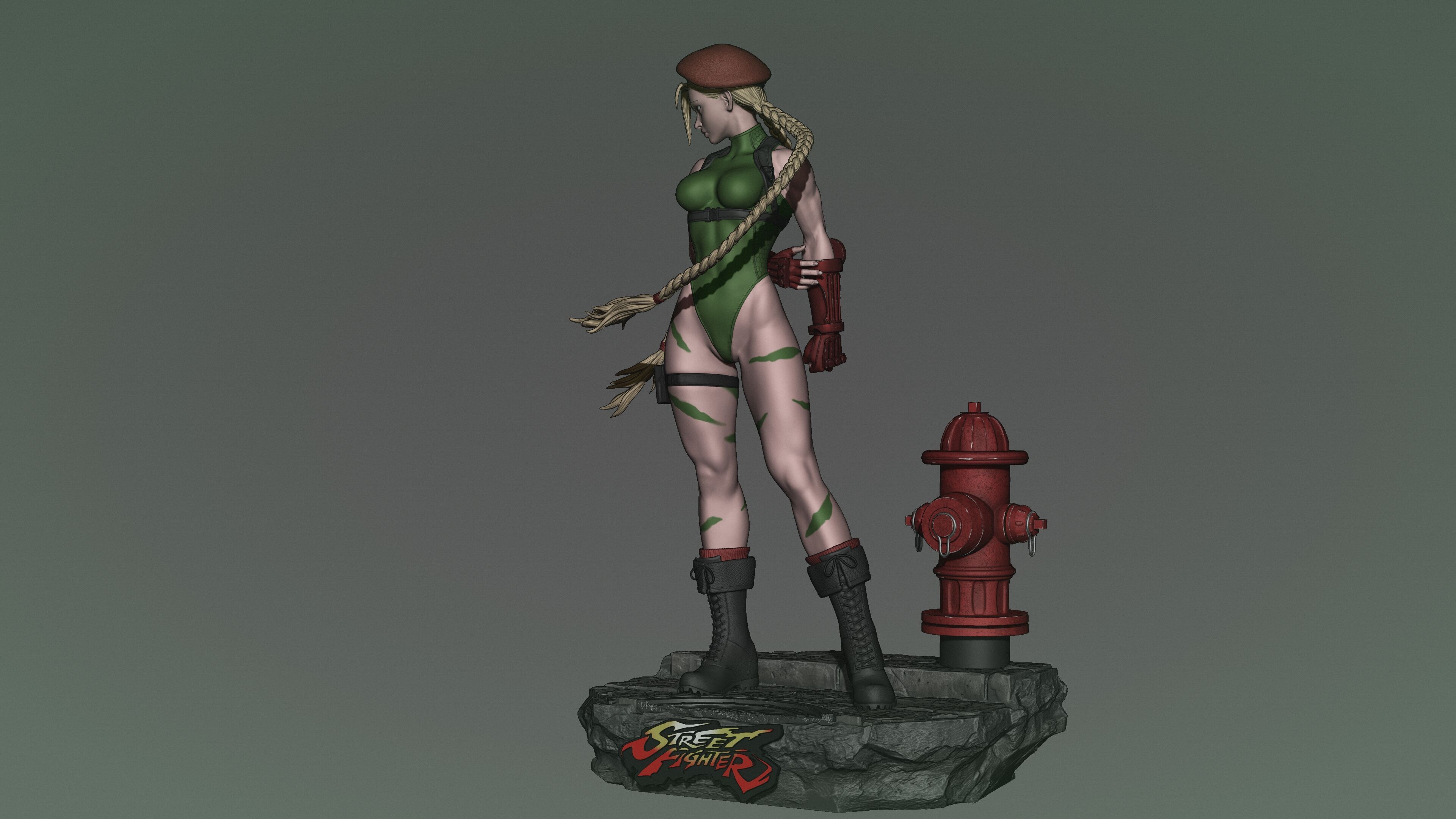 Cammy Street fighter 3D print model_2