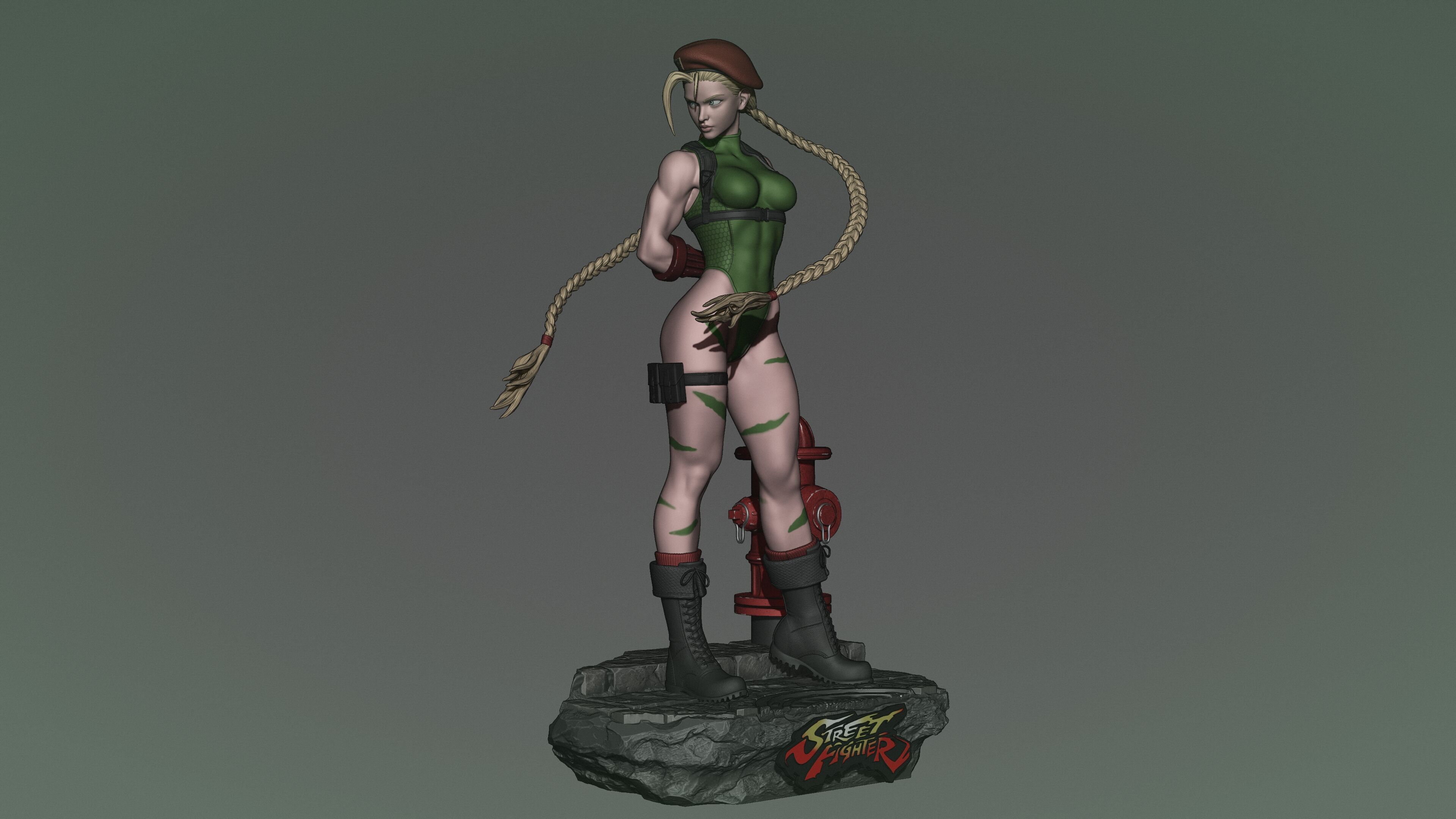 Cammy Street fighter 3D print model_1