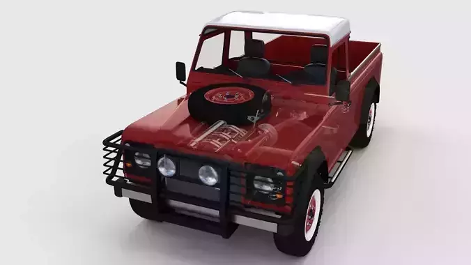 Full Land Rover Defender 110 Pick Up rev