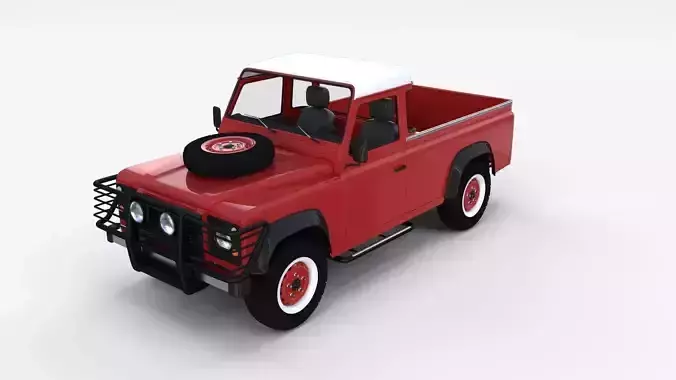 Land Rover Defender 110 Pick Up w interior rev