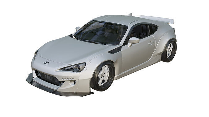 TOYOTA 86 ROCKETBUNNY Low-poly 3D model