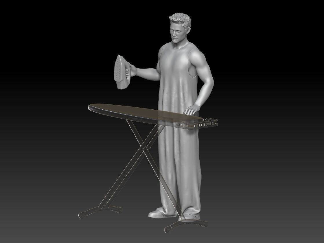 self-service laundry boy 4 3D print model_1