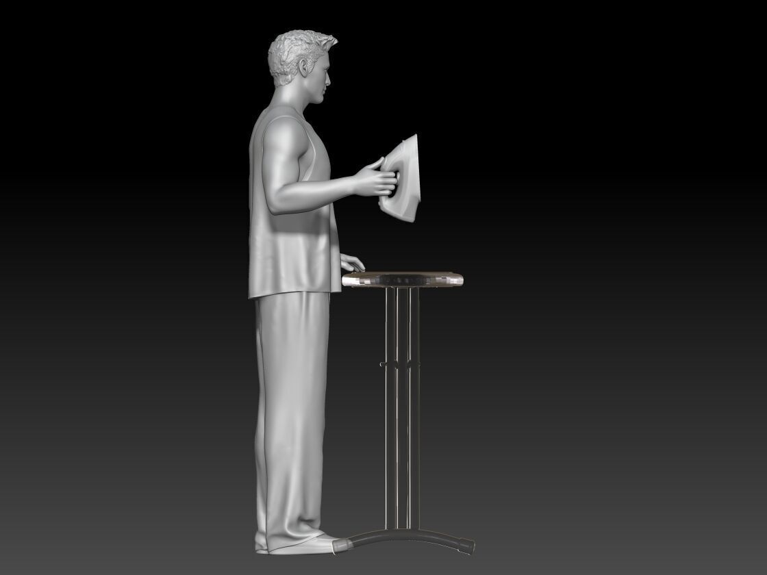 self-service laundry boy 4 3D print model_3