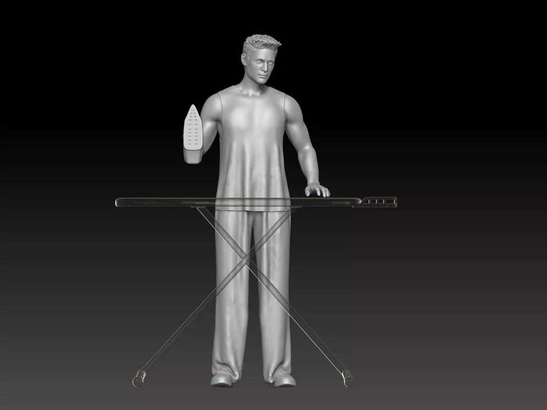 self-service laundry boy 4 3D print model_0