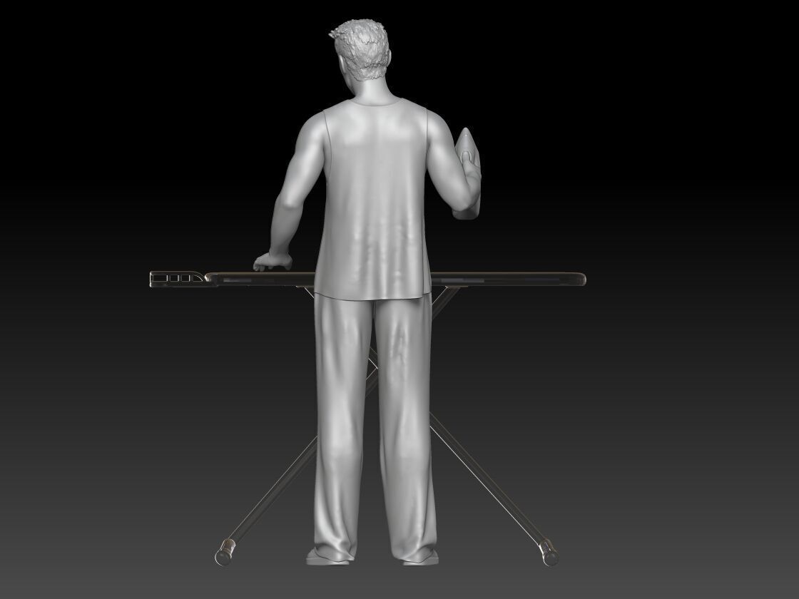 self-service laundry boy 4 3D print model_2