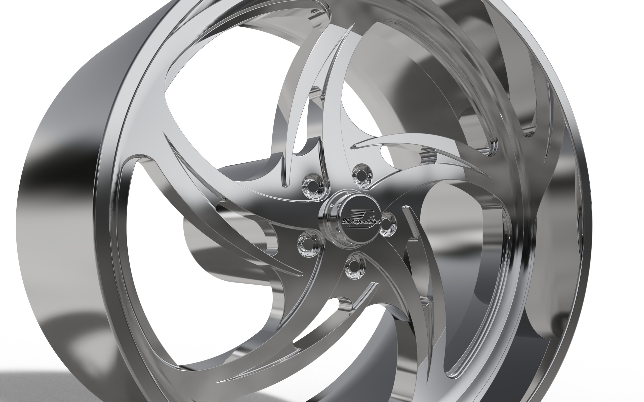BILLET SPECIALATIES SLG85 - HURRICANE WHEEL  3D print model_3