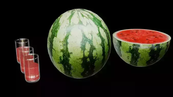 Food water melon and juice