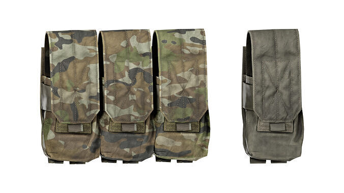 ADA M4 556 POUCH Low-poly 3D model